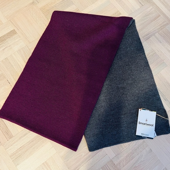 Smartwool Accessories - Smartwool - Power Pass Scarf, Purple & Grey Colour, Brand New with Tags!
